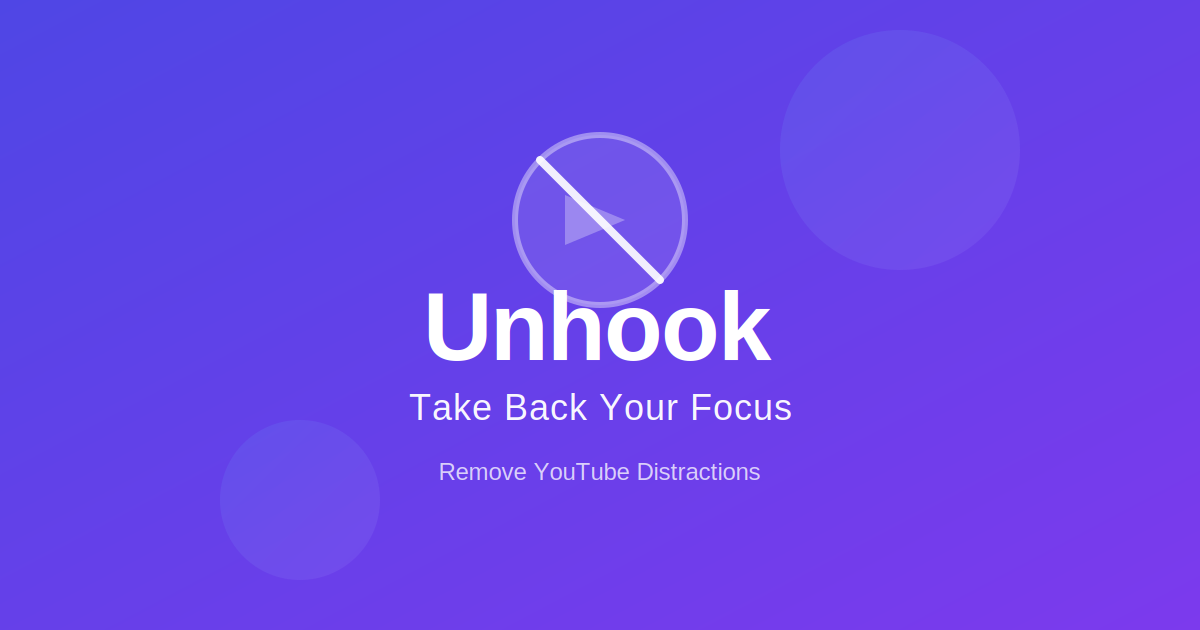 Unhook Icon Unhook Chrome Extension: Complete Setup & Usage Guide | Unhook